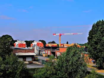 Buildings against sky in city