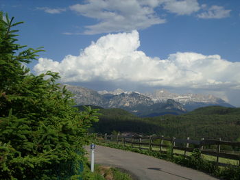 Road passing through mountains