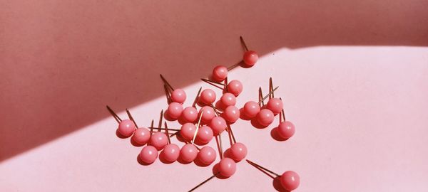 Pink background and object 