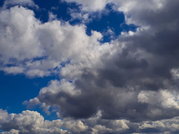 Low angle view of clouds in sky