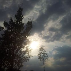 Low angle view of cloudy sky