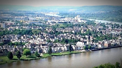 Aerial view of city