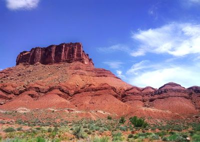 Rock formations on mountain