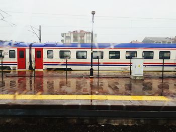 Train at railroad station