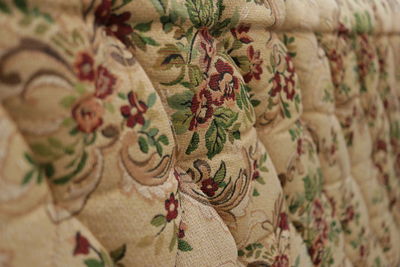 Full frame shot of floral pattern textile