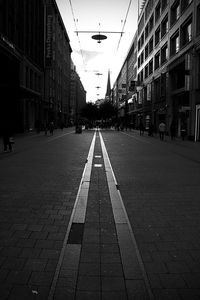 City street against sky