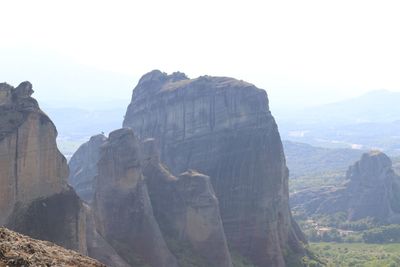 View of rock formations