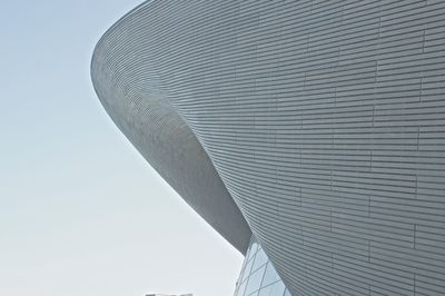 Low angle view of building against clear sky