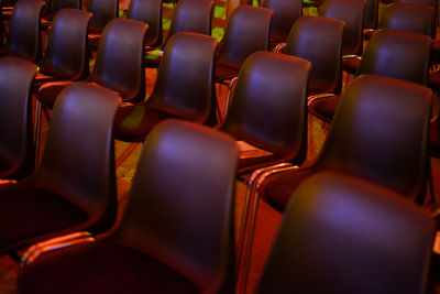 Full frame shot of chairs