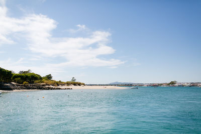 Scenic view of sea against sky in tavira