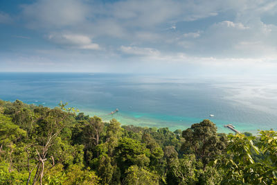 Scenic view of sea against sky