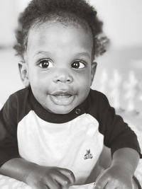 Portrait of cute baby boy