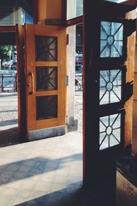 Entrance of building