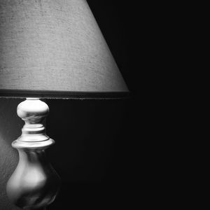 Close-up of electric lamp