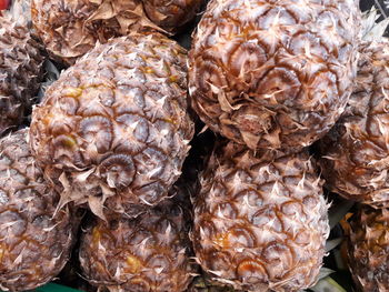 Full frame shot of onions for sale in market