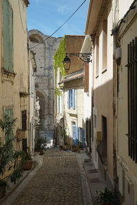 Street amidst buildings in town