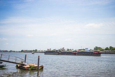 Scenic view of river against sky