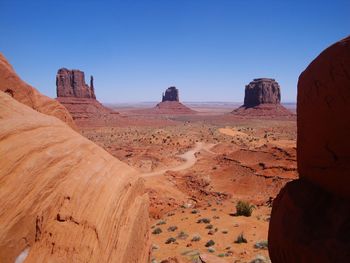 Rock formations in a desert