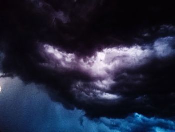 Low angle view of storm clouds in sky