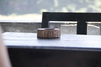 Close-up of food on table