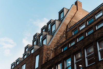 Low angle view of building against sky