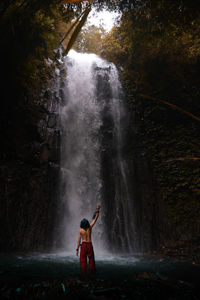 On waterfall