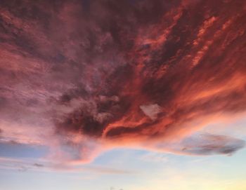 Low angle view of dramatic sky