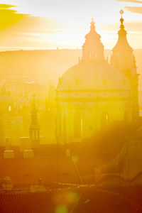 Cathedral against sky during sunset