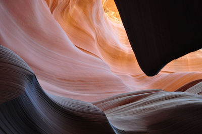 Close-up of rock formation in desert