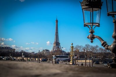 View of buildings in city against sky