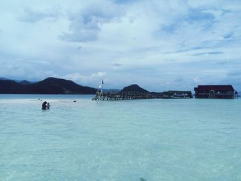 Scenic view of sea against sky