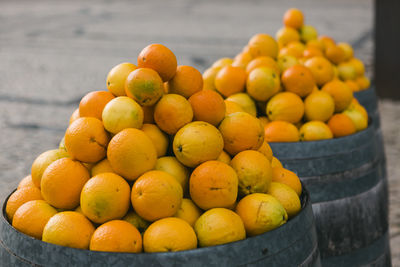 Close-up of fruits for sale at market stall