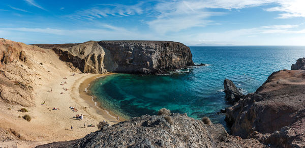 Panoramic view of sea against sky