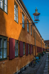 The historical nyboder in copenhagen, denmark