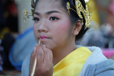 Close-up portrait of girl