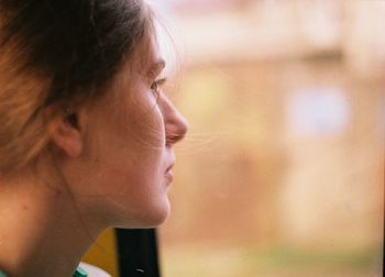 Close-up portrait of a girl