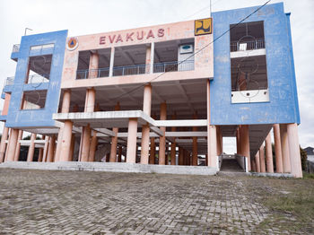 Low angle view of building against sky