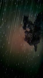 Full frame shot of wet glass