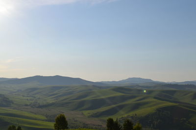 Scenic view of landscape against sky