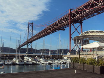 Boats in harbor
