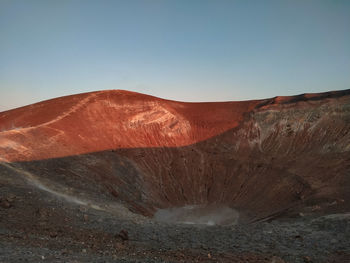 View of a volcanic crater
