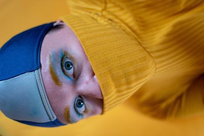 Close-up portrait of young woman