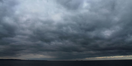 Dramatic sky over landscape
