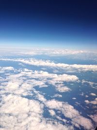 Aerial view of cloudscape