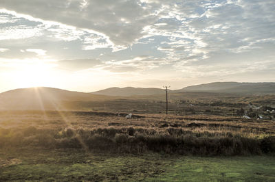 Scenic view of landscape against sky