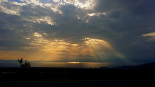 Scenic view of sky during sunset