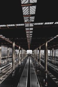 Railroad station platform