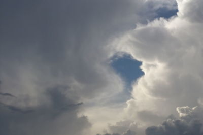 Low angle view of clouds in sky