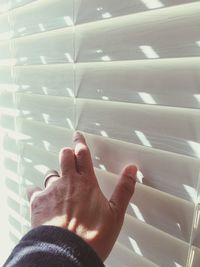 Low section of man legs