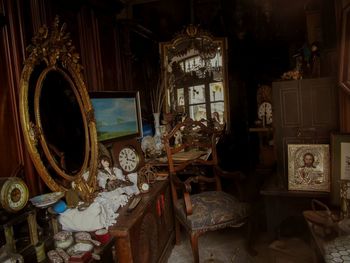 Interior of abandoned house